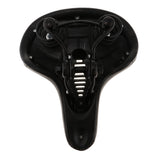 Maxbell Bicycle Saddle With Dual Spring Suspension Shock Absorbing Leather Bike Seat