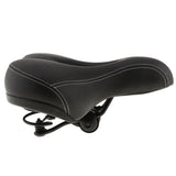 Maxbell Bicycle Saddle With Dual Spring Suspension Shock Absorbing Leather Bike Seat