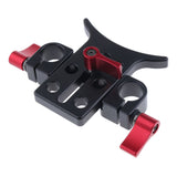 Maxbell Lens Adapter Bracket Support Rig System 15mm Rail Block Clamp for Camera Follow Focus