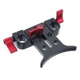 Maxbell Lens Adapter Bracket Support Rig System 15mm Rail Block Clamp for Camera Follow Focus