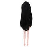 Maxbell 1/4 BJD Female Doll Big Bust Body Girl Model with Black Straight Hair DIY Body Parts High Quality Plastic Toy