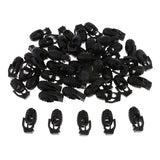 Maxbell 50 Pieces Plastic Hand Grenade Toggle Spring Clasp Stop Single Hole Cord Locks