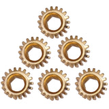 Maxbell 6 Pieces Professional Guitar Tuning Pegs Gear Ratio 1:18 Hex Hole Gold Guitar Parts