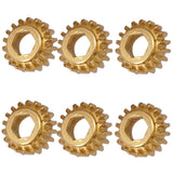 Maxbell 6 Pieces Professional Guitar Tuning Pegs Gear Ratio 1:18 Hex Hole Gold Guitar Parts