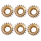 Maxbell 6 Pieces Professional Guitar Tuning Pegs Gear Ratio 1:18 Hex Hole Gold Guitar Parts