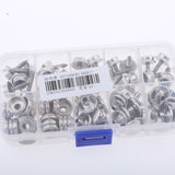 Maxbell 75Pcs Boat Marine Canvas Cover Snap Fasteners 15mm Screw Stud Button Socket