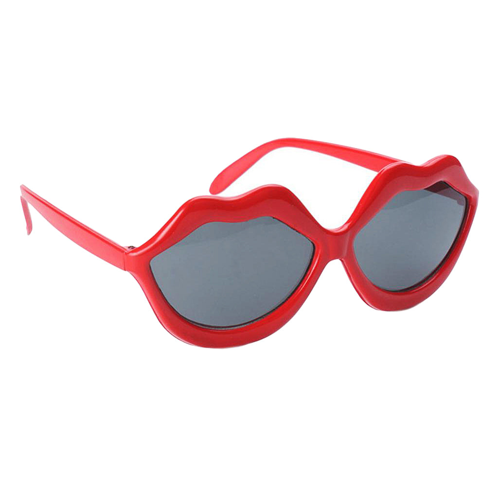 Maxbell Fashion Red Lip Shaped Glasses Wedding Bar Performance Cosplay Hen Night Eye Wear Sunglasses Photography Props