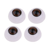 Maxbell Baby Doll Dark Brown Iris Eye 20mm Acrylic Eyeballs for Reborn Girl Boy Doll Bear Mask Toy Halloween Props