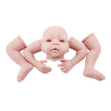 Maxbell Handmade DIY 22inch Reborn Silicone Kits Full Limb Mold Blank Baby Doll with Head 3/4 Arms Full Legs Kit Birthday Gift