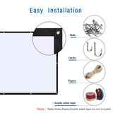 Maxbell 16:9 Polyester Spandex Soft Projection Screen HD Home Cinema Outdoor 120inch