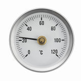 Maxbell 63mm Clip-on Cutting Die Pipe Thermometer Temperature Gauge Clip-On with Spring 0-120℃