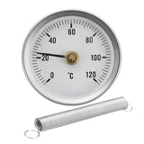 Maxbell 63mm Clip-on Cutting Die Pipe Thermometer Temperature Gauge Clip-On with Spring 0-120℃