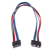 Maxbell 1Pcs SATA Cables Serial ATA 7+6Pin Male to 7+6Pin Female Extension 30cm