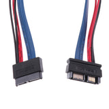 Maxbell 1Pcs SATA Cables Serial ATA 7+6Pin Male to 7+6Pin Female Extension 30cm