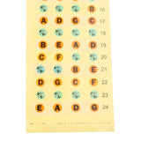 Maxbell Fretboard Note Label Stickers Fingerboard Position Learning Aid for Bass