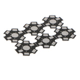 Maxbell 10 Pieces 1W 3W 5W Universal High Power LED Heatsink Heat Sink Aluminum Base Plate