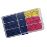 Maxbell 140PCS Polyolefin 2:1 Heat Shrink Tubing Electrical Wire Cable Wrap Sleeving Assortment Insulation Tube With Clear Plastic Box Black / Red / Yellow