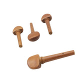 Maxbell 4 Pieces Jujube Wood Violin Tuning Pegs Replacement Parts for Violinist 2.48x0.83x0.43inch