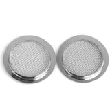 Maxbell 2x Guitar Sound Hole Insert Speaker Grills for Resonator Dobro Guitar Chrome