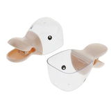 Maxbell 2Pcs Pet Food Scoop With Clip Cute Cartoon Duck Shape Scoop For Dog Cat