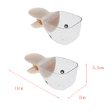 Maxbell 2Pcs Pet Food Scoop With Clip Cute Cartoon Duck Shape Scoop For Dog Cat