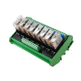 Maxbell Omron 8 Channels Relay Module Eight Panels Driver Board Module DC 24V 10A 5.31 x 3.54 x 2.83inch