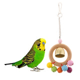 Maxbell Parrot Bell Toy Bird Chew Toys For Cockatiel Lovebird Finch Cage Toy