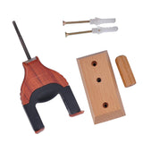 Maxbell Durable Auto Lock Wall Mount Hanger Hook for Ukulele Violin Viola DIY Parts Red Wood