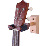 Maxbell Durable Auto Lock Wall Mount Hanger Hook for Ukulele Violin Viola DIY Parts Red Wood