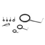 Maxbell 8pcs Fishing Rod Guides SIC Ring Eyes Spinning Rod Guides Rings Repair Kit