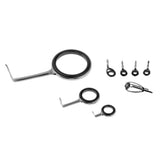 Maxbell 8pcs Fishing Rod Guides SIC Ring Eyes Spinning Rod Guides Rings Repair Kit