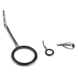 Maxbell 8pcs Fishing Rod Guides SIC Ring Eyes Spinning Rod Guides Rings Repair Kit