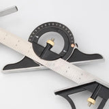 Maxbell 12''Combination Protractor Square Ruler Level Multi-Purpose Angle Measuring