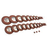 Maxbell Pack of 26 Alto Saxophone Pads Sax Leather Pads Replacement for Saxophone Sax Accessory