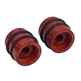 Maxbell Pack of 2pcs Wood Knob Volume Tone Control Knobs for Electric Guitar Bass, Hand Polished