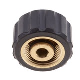 Maxbell Female 1/4 To Female M22x1.5 Socket 14mm Hole Brass Pressure Washer Fitting