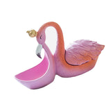 Maxbell Pink Flamingo Sandwich Biscuit Candies Holder Tray, Party Supplies Food Serving Bowl, Jewelry, Earrings, Keys Case