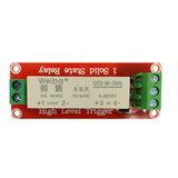 Maxbell 1 CH 5A Solid Relay Module Board Optocouple Highf Level Trigger 5-220V