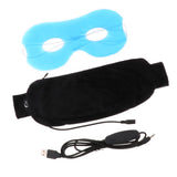 Maxbell Heated Eye Mask - USB Dry Eye Mask, Electric Heating Eye Mask,Adjustable Temperature, Sleeping Heated Eye Mask for Dry Puffy Eyes