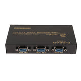 Maxbell 2 Port VGA Button Manual Switch Box 2 In 1 Out for Projector TV Monitor