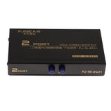 Maxbell 2 Port VGA Button Manual Switch Box 2 In 1 Out for Projector TV Monitor
