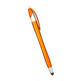 Maxbell 2 in 1 Slim Capacitive Stylus & Ballpoint Pen for Universal Touch Screens Devices, iPhone, iPad, Tablets, Samsung Galaxy - Orange