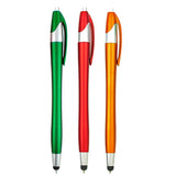 Maxbell 2 in 1 Slim Capacitive Stylus & Ballpoint Pen for Universal Touch Screens Devices, iPhone, iPad, Tablets, Samsung Galaxy - Orange