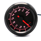 Maxbell Car Motor 7 Color LED Light 52mm 8V-18V Volt Voltmeter Gauge Pointer Meter