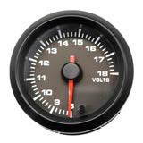 Maxbell Car Motor 7 Color LED Light 52mm 8V-18V Volt Voltmeter Gauge Pointer Meter