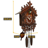 Wooden Retro Cuckoo Clock Wall Clocks Farmhouse Clock Windchime House