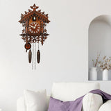 Wooden Retro Cuckoo Clock Wall Clocks Farmhouse Clock Windchime House