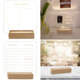 Acrylic Message Board Note Board LED Light Up Clear Writing Board Style 1