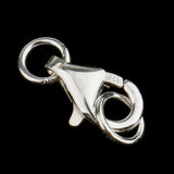 Maxbell 1pcs 925 Sterling Silver Lobster Clasp DIY Jewelry Finding Connectors 8mm