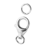 Maxbell 1pcs 925 Sterling Silver Lobster Clasp DIY Jewelry Finding Connectors 8mm